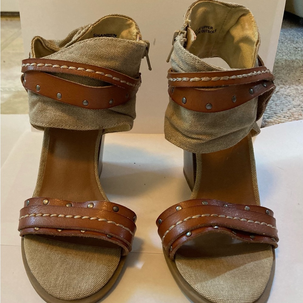 Jellypop Leather and Hemp Heels
